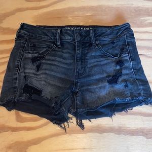 American Eagle Black Jean Shorts